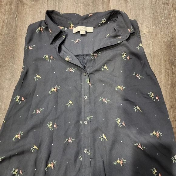 Loft Maternity Button Down Tank - Picture 3 of 6